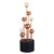 LED Lighted Glass Ball Outdoor Garden Water Fountain - 47.25" - Bronze and Black