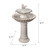 2-Tier Ceramic Outdoor Garden Fountain - 26.5" - Cream