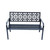 Steel Outdoor Garden Bench - 50" - Black