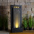 LED Lighted Steel Outdoor Garden Fountain - 47.25" - Black and Gray
