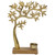 Metal Tree Silhouette Tealight Candle Holder - 12.5" - Gold