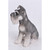 Schnauzer Statue with Tongue Out Outdoor Garden Statue - 13"