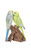 Battery Operated Couple Budgerigar Outdoor Garden Statue - 7"