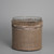 Cylindrical Glass Votive Candle Holder - 6" - Clear and Brown