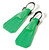 Children's Recreational Shark Swim Fins - 14.75" - Green