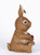 Sitting Rabbit with Ladybug Outdoor Garden Statue - 12"