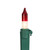 Mini Christmas Light Set - Clear with Red Tips - 20.25' Green Wire - 100ct