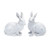 Rabbit Outdoor Garden Figurines - 5.5" - Set of 2