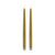 Tall Flameless LED Taper Candles - 11.75" - Champagne Gold - Set of 2