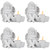 Cherub Angels Flameless Tealight Candle Holders - 5.5" - Set of 4
