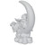Girl Cherub Laying on Crescent Moon Statue - 7.25"