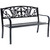 Cast Iron Outdoor Garden Bench - 50" - Black