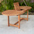 Set of 7 Brown and Gray Oval Amazonia Eucalyptus Wood Indoor and Outdoor Extendable Patio Dining Set, 5.75'
