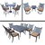17pc Black Dining, Bar and Swivel Rocker Chat Patio Furniture Sets