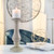 12" Beige and White Ceramic Pillar Candle Holder