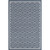 4' x 6' Navy Blue and Ivory Geometric Outdoor Rectangular Area Throw Rug