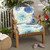 Gardenia Seaglass Floral Corded Pillow and Cushion - 22.5" - Blue and Green - Set of 2