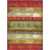 4' x 6' Red and Ivory Striped Rectangular Outdoor Area Throw Rug