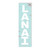Rectangular “Lanai" Rectangular Outdoor Wall Sign - 35" - Blue and White