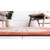 5' x 8' Terracotta Orange and Beige Floral Rectangular Outdoor Area Throw Rug