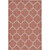 4' x 6' Red and Beige Geometric Rectangular Outdoor Area Throw Rug