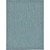9' x 12' Teal Blue and Beige Solid Rectangular Outdoor Area Throw Rug