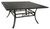 11-Piece Black Aluminum Stackable Chair Patio Dining Set w/ Cream Cushions and Umbrella