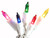 Set of 100 Shimmering Multi Mini Christmas Lights - White Wire