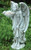 17" Joseph's Studio Inspirational Girl Angel & Flower Bird Feeder Garden Statue