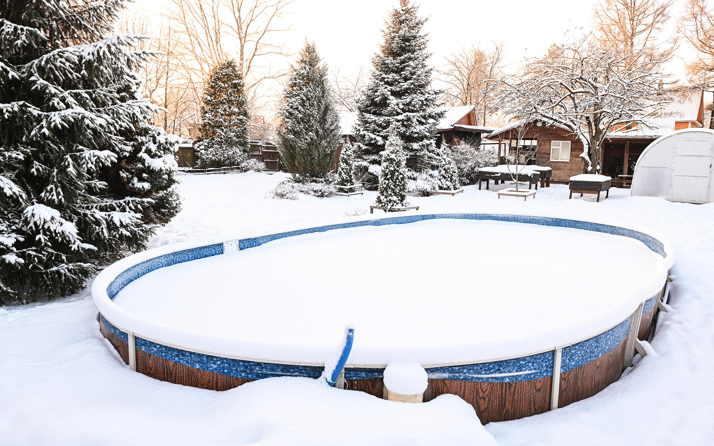 Winter Debris Covers for above-ground and in-ground swimming pools