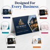 Custom Folded Business Cards for real estate, restaurants, healthcare, beauty, photography and construction