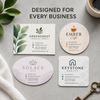 Special Shape Business Cards for landscaping, cafés, spas and real estate businesses
