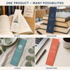 Custom premium bookmarks shown in retail, education, event, and business promotion settings.