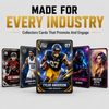 Stack of custom printed 2.5x3.5 collectors trading cards in full color