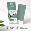 Front and back views of a full-color RIP Card with a perforated tear-off business card section.