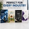 Square spine perfect binding and saddle stitch binding comparison on booklets