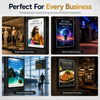 Vibrant full color illuminated backlit menu and retail poster graphic