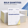 Custom printed full color and black ink carbonless invoice form notepads