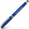 Soft touch rubberized stylus tip on custom promotional gel pen for tablets