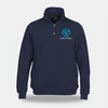 Men’s SummitShield quarter-zip fleece sweatshirt with stand-up collar, side pockets, rib-knit cuffs and waistband, and custom left chest embroidery.