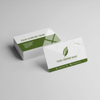 Gloss laminated business cards printed in full color on thick 18pt cardstock with vibrant finish and optional rounded corners.