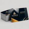 Gloss laminated business cards printed in full color on thick 18pt cardstock with vibrant finish and optional rounded corners.