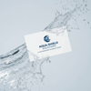 Waterproof synthetic business cards printed on durable 16pt tear-resistant stock designed to withstand moisture and heavy use.