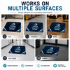 Custom printed floor decal with slip-resistant vinyl surface available in rounded rectangle, square, and circle shapes for indoor and outdoor business branding, promotional graphics, logos, and floor signage.