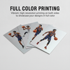 Custom printed collectors trading card with luxury raised gold foil finish