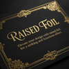 Collectors Card, Luxury Spot UV and Raised Foil