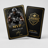 Collectors Card, Luxury Spot UV and Raised Foil