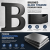 Brushed black titanium 3D stainless steel letter sign