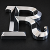 3D mirror stainless steel raised letter with polished finish