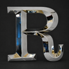 3D mirror stainless steel raised letter with polished finish